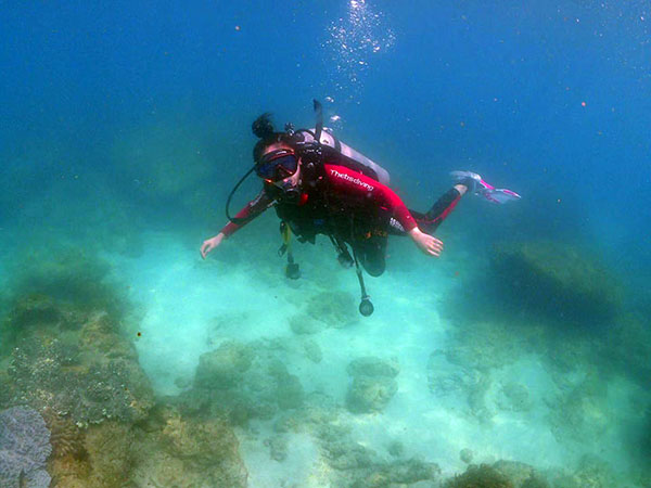 致可愛的潛水學員